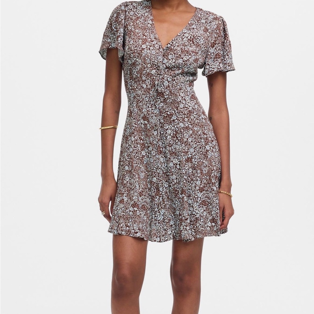 Madewell Floral Button Up mini sundress